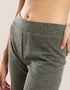 Straight leg pants in ribbed tricot